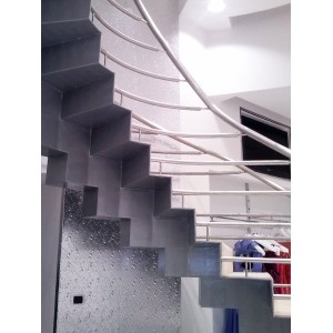 Scala acciaio inox struttura in ferro